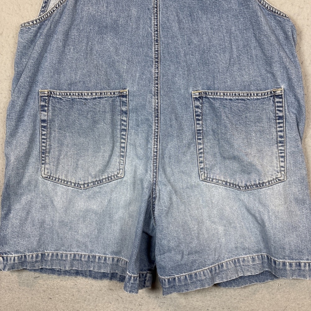VTG GAP Denim Women's XL Blue Overalls Bib Shortalls Festival Y2K 12/2000 - Picture 5 of 11